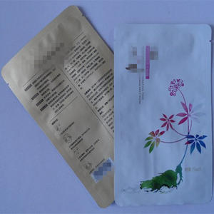 Aluminum Foil Lamination 3 Sides Seal Bag For Mask Facial Packaging